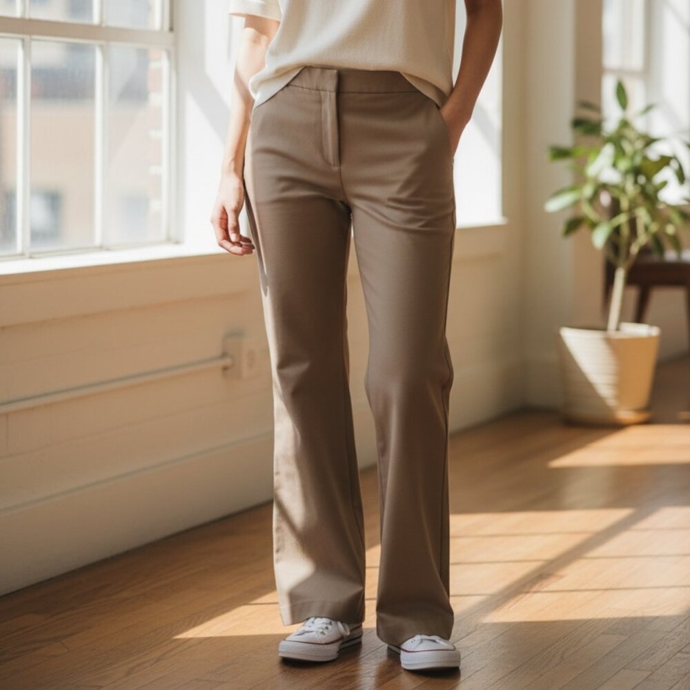 White Sand Women's Trouser in Toffee 44 IT, 30 U.S.-Euro Preppy, Quiet Luxury